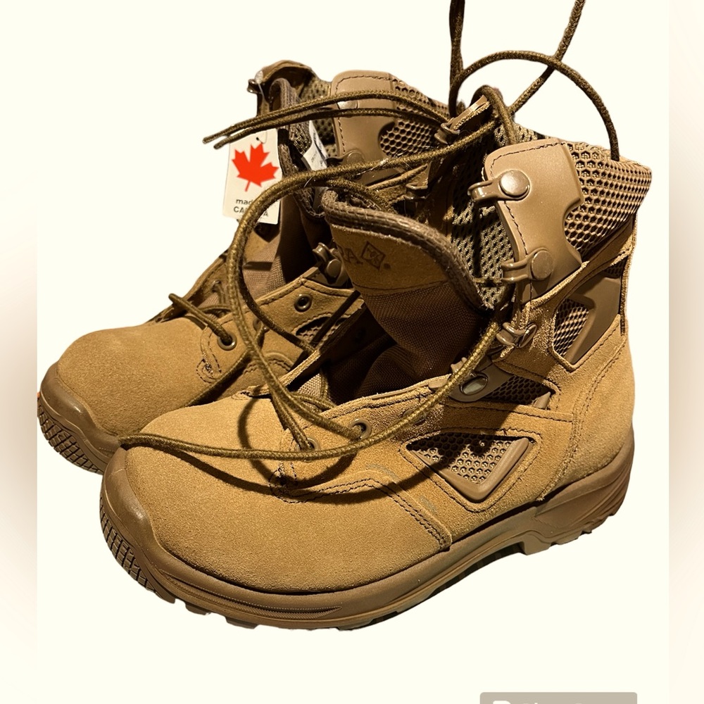 Brand new Boys camel coloured hiking boots